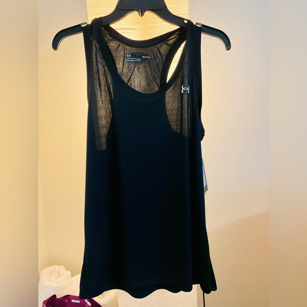 Under Armour black workout tank, Medium